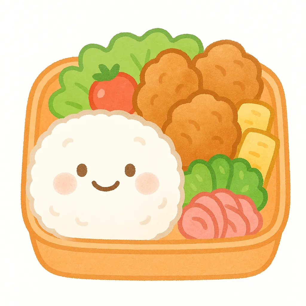 お弁当 - かわいいフリーイラスト素材集 ぴくらいく 商用利用可