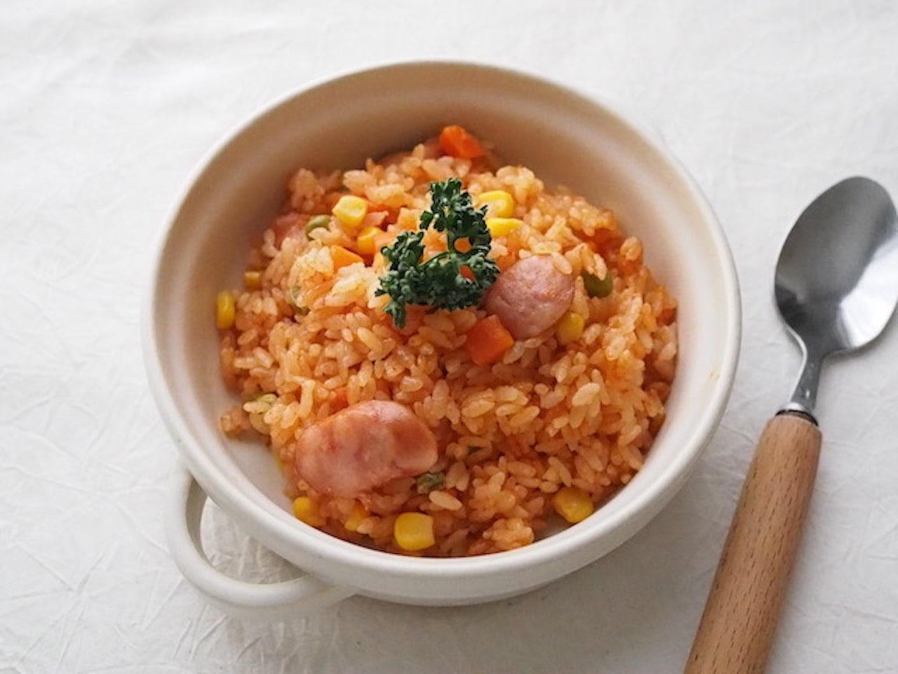 ミックスベジタブルの丼