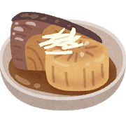 ぶりとあらのこんにゃくの甘辛煮