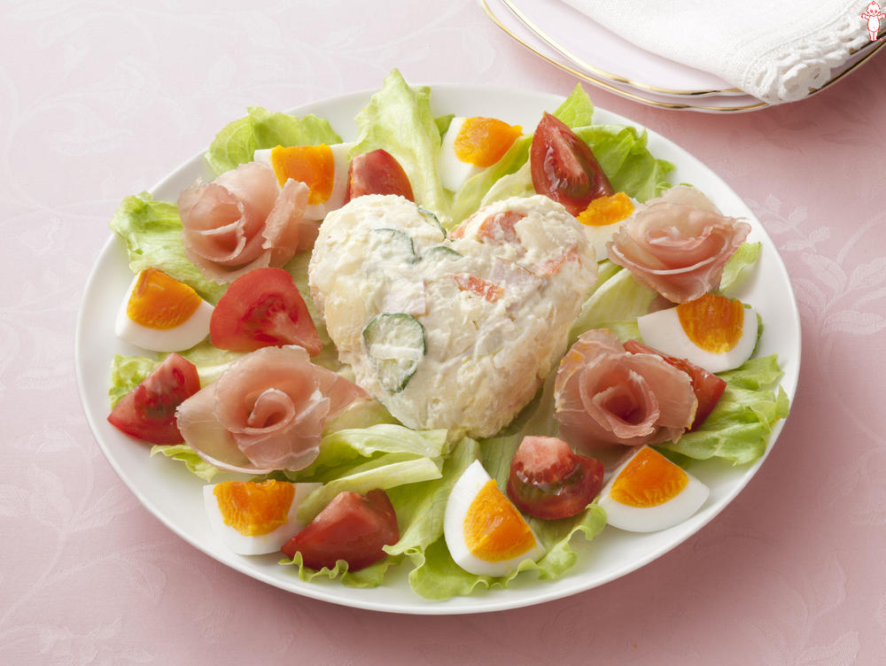 フォトジェニックなポテトサラダレシピプロのポテサラケンコーマヨネーズ