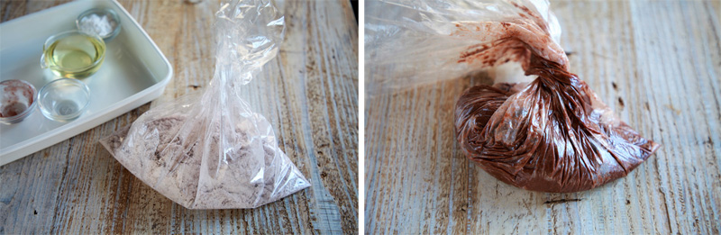 ボウルなし！袋で楽ちん ホットケーキミックスで作る レンジでスノーボールクッキ