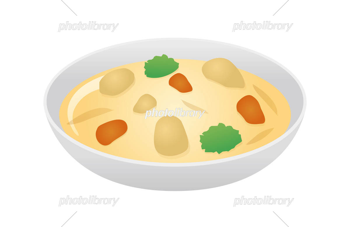 イラストポップ 学校のイラスト家庭科No06大きな鍋に入っているシチューの無料素材