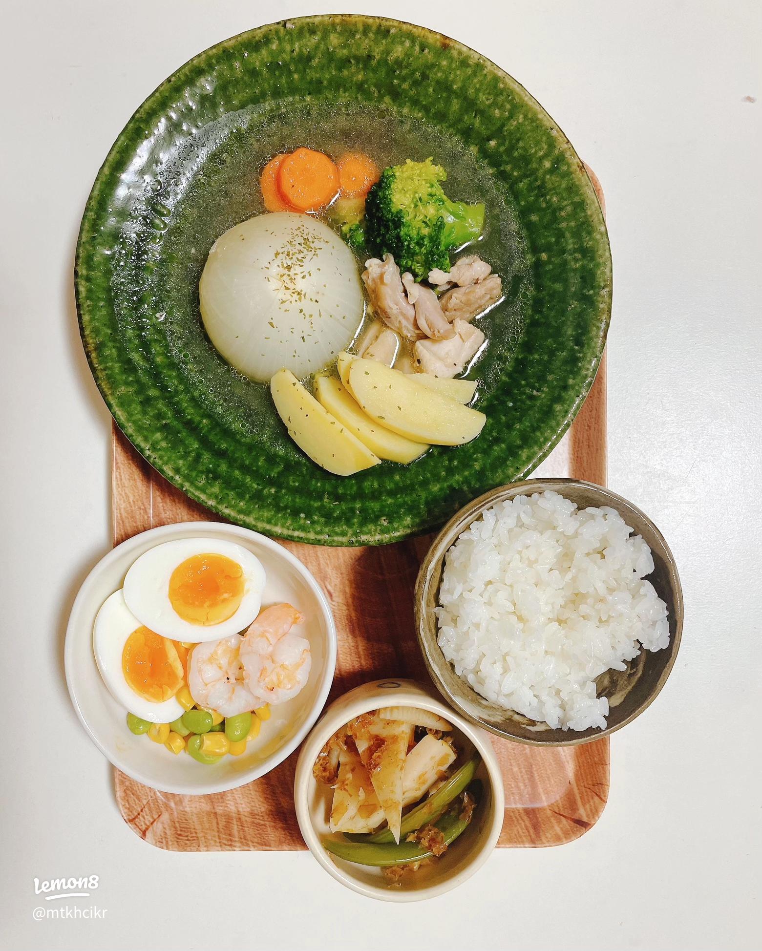 茹で卵入りポトフ✨わたしのごはん☆Happy Days☆～Happyレシピ☆～毎日美味しい食卓を♪