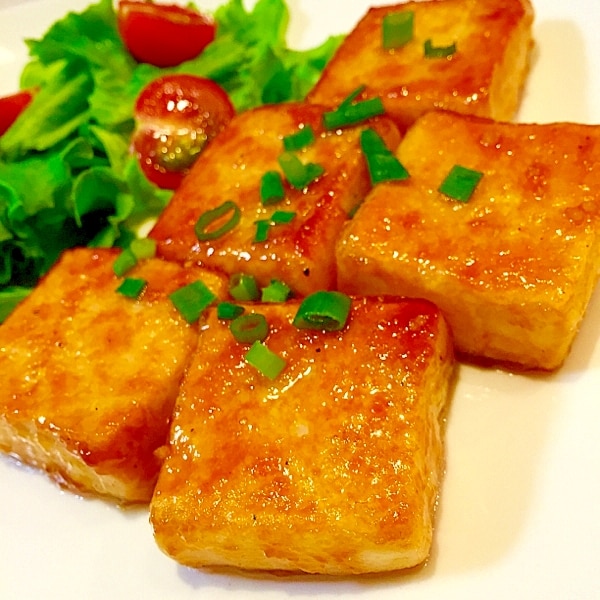 粉いらずで簡単!マヨポン豆腐ステーキ「しっかり絹美人」でお悩み解決！簡単豆腐レシピ♪