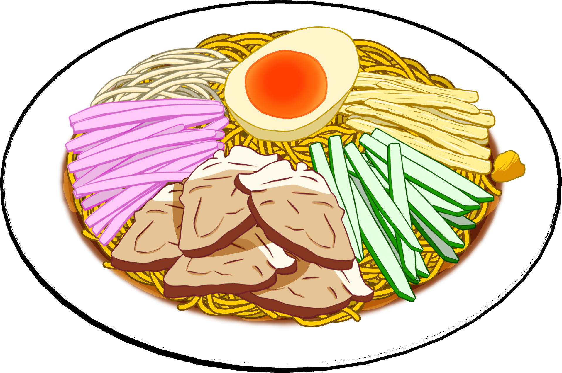 冷やし中華のイラスト素材66597940- PIXTA