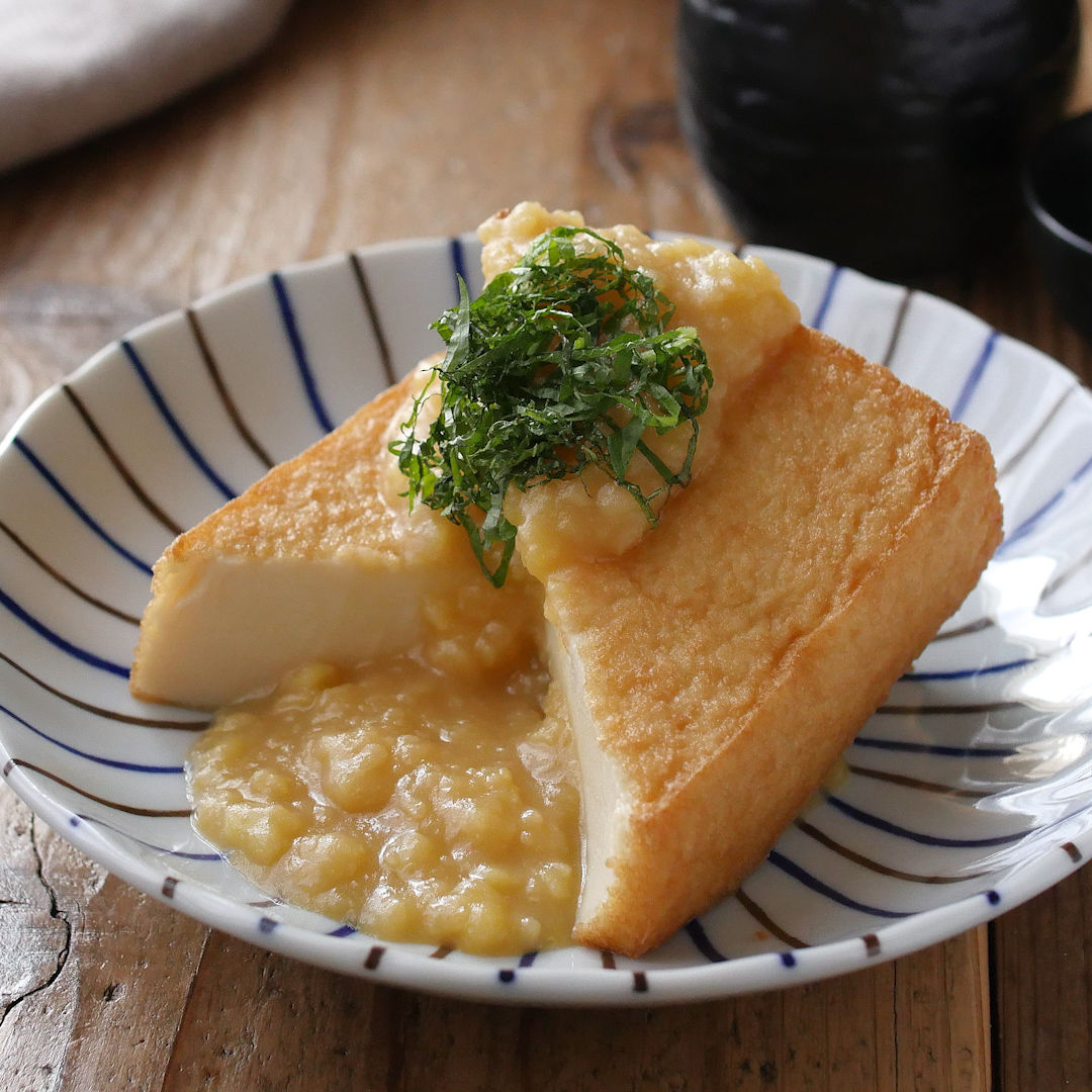 ■厚揚げ・じゃが芋・豚ひき肉のみそ煮■