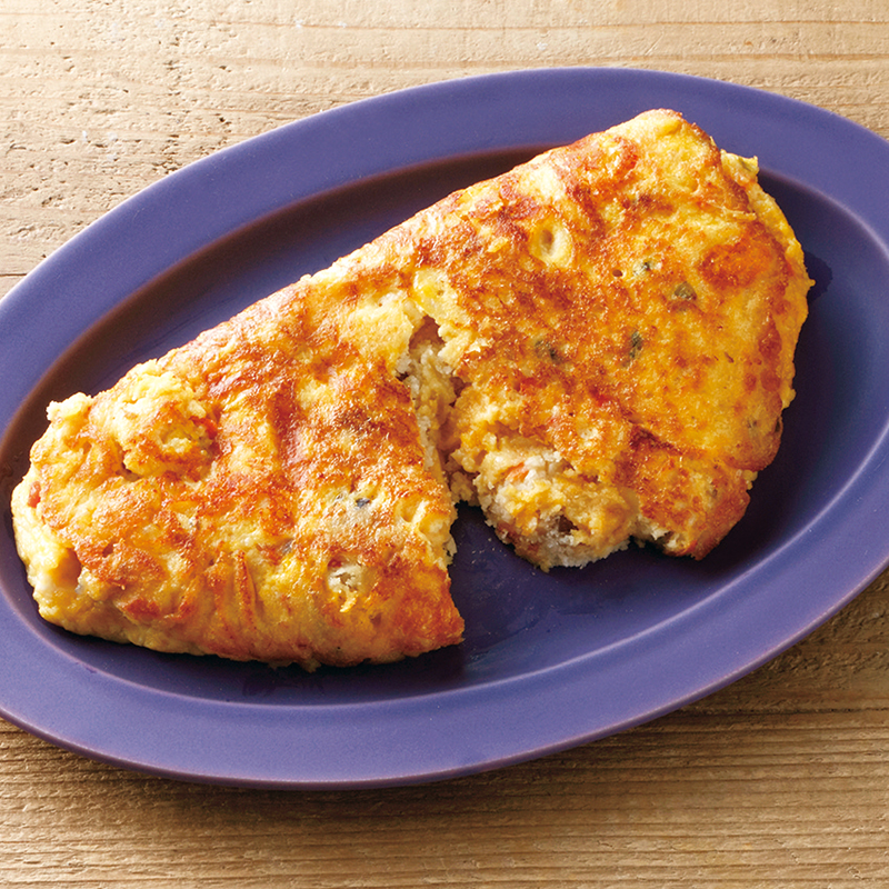 チーズイン人参オムレツ