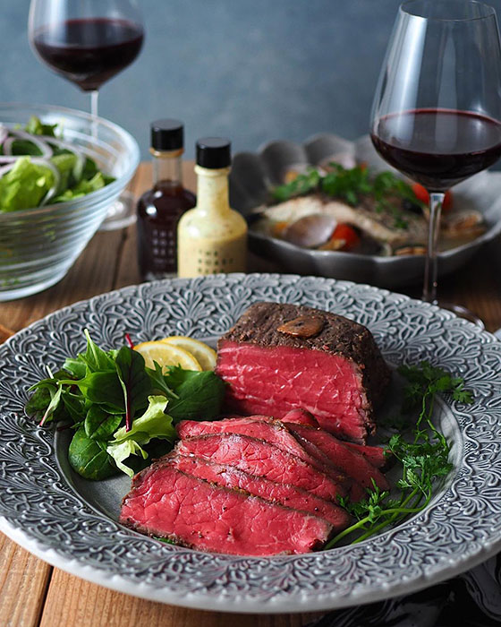 簡単にできるローストビーフの盛り付け方