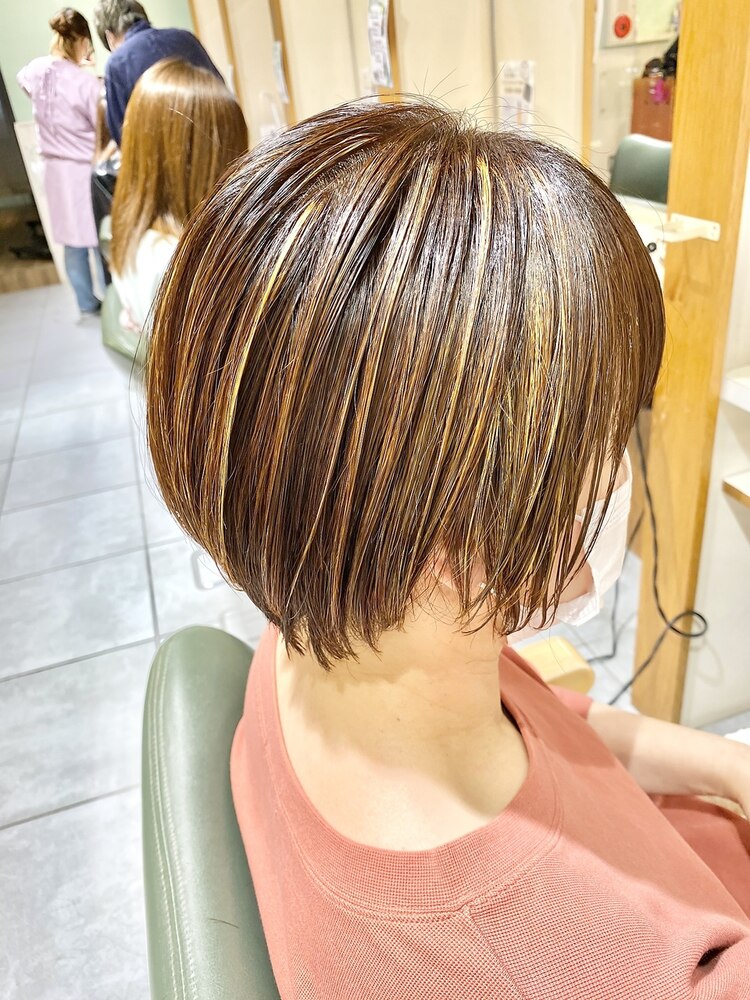 プリン目立たないカラー ハイライトTikTok