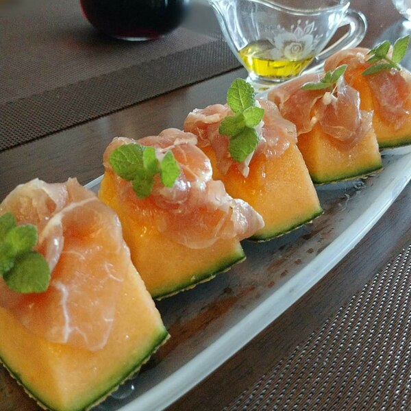 生ハムメロンのオードブルとれたてキッチンがばいうまかレシピJAさが 佐賀県農業協同組合