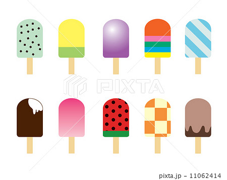 ソーダ味のアイスバーのイラスト無料のフリー素材 イラストエイト