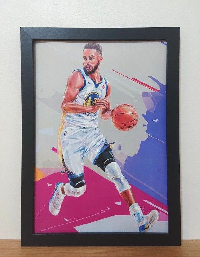 ウォリアーズ ステフィン・カリー NBA イラストスポーツタオル