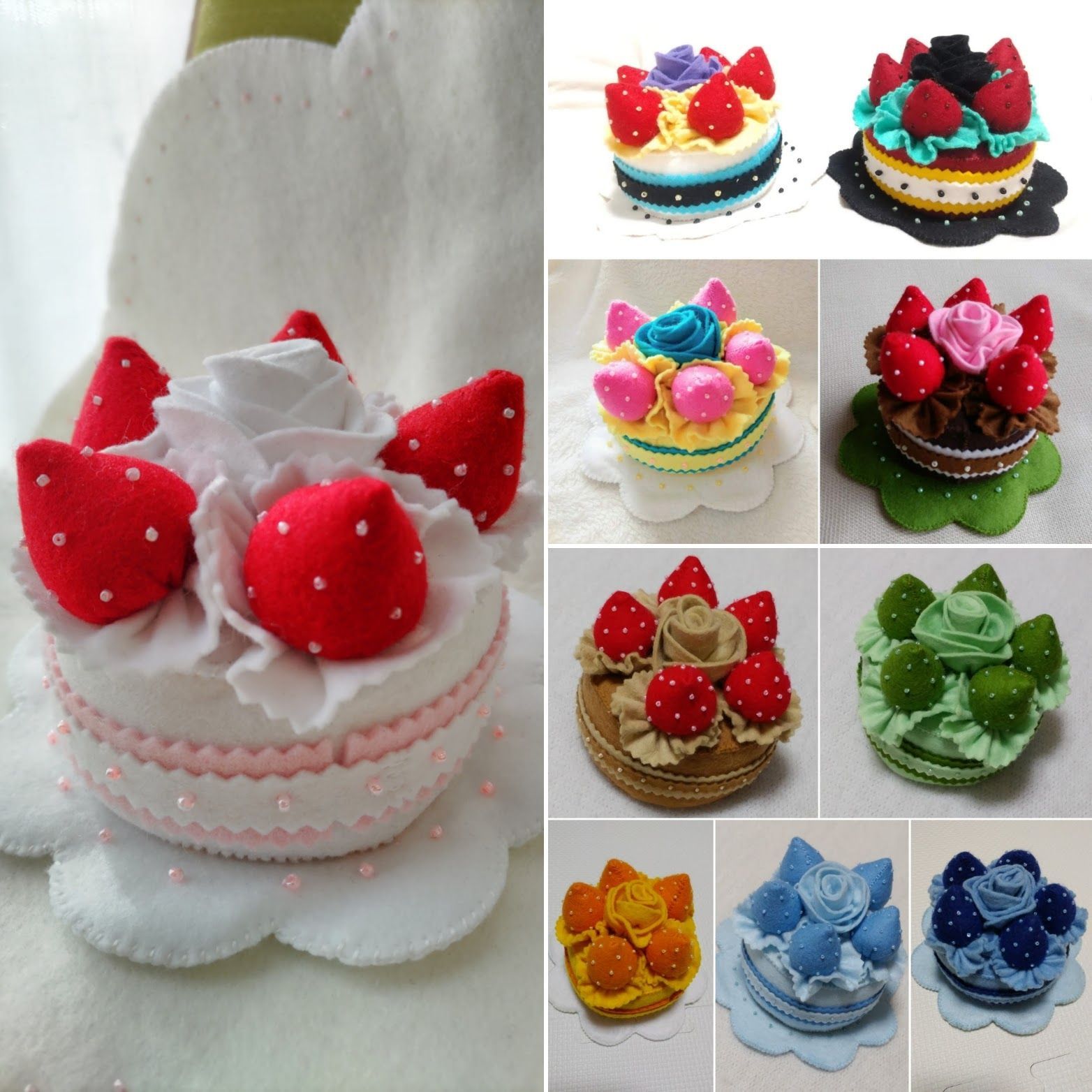 フェルト☆完売しました☆ホールケーキ チョコ ☆オーダー☆ハンドメイド クラフト・布製品