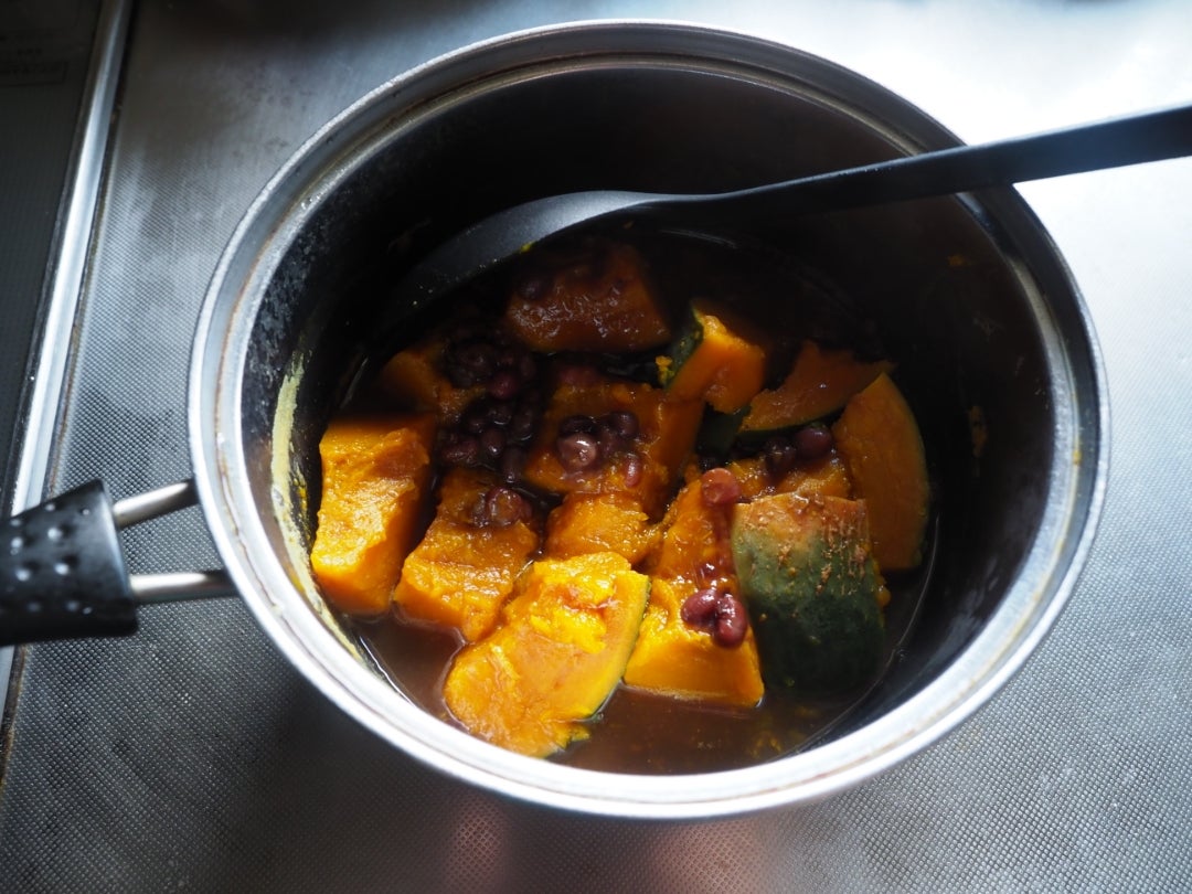 またまたかぼちゃレシピ❤ほっくりじんわりかぼちゃのいとこ煮❤