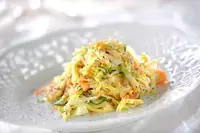 作り置きにも♪「キャベツとかまぼこのツナマヨサラダ」