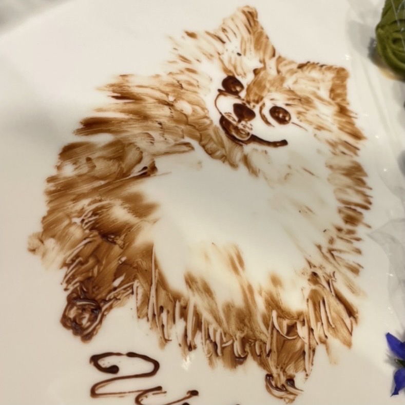 ○原画 チョコレート ケーキ チョークアート ケーキ スイーツ アート インテリア ギフト 食べ物 - アトリエリモンチェッロminnebyGMOペパボ 国内最大級のハンドメイド・手作り通販サイト