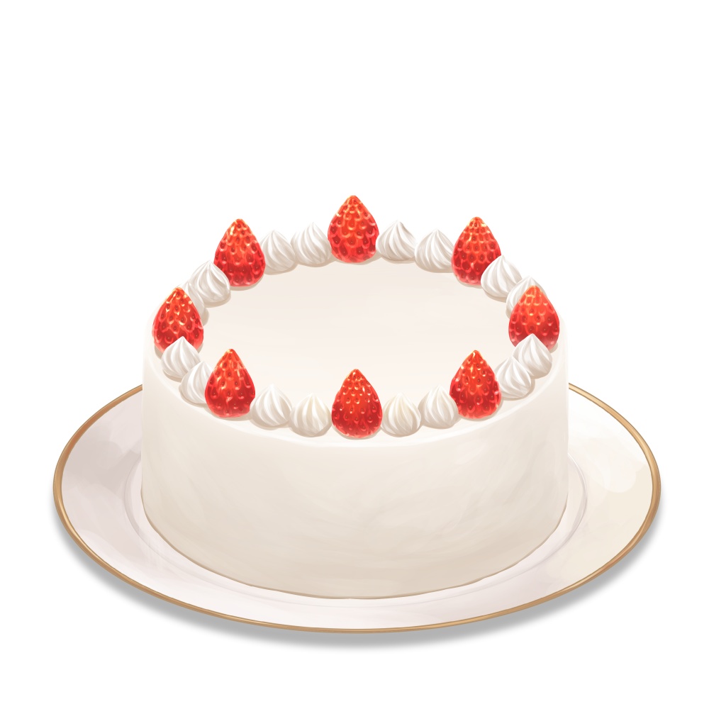 水彩で描いた苺のケーキのイラスト Generative AIのイラスト素材106436245- PIXTA