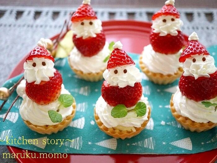 クリスマスにぴったり！いちごサンタのブラウニ