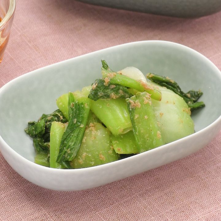 チンゲン菜のごまマヨあえ