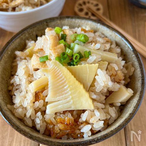 破竹とあげと鶏肉の炊き込みご飯 🐶たぬとんキッチンSnapdish スナップディッシュID:PeLOXa