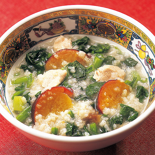 中華風お粥いい味、いい笑顔 コーミ株式会社