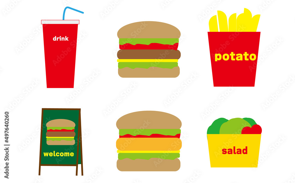 ハンバーガー イラストのかわいい手書き無料フリー素材まとめ - ONWAイラスト