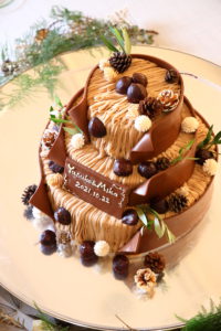 モンブランのウェディングケーキラヴィール岡山 岡山の結婚式場・ブライダル