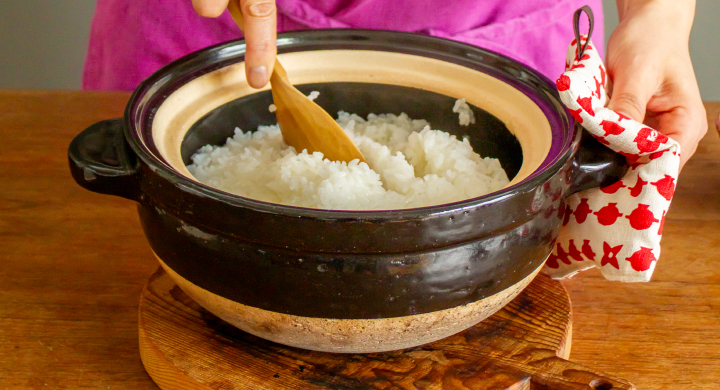 長谷園 かまどさん 二合炊き 土鍋 ご飯 炊飯土鍋 炊き方レシピ付き