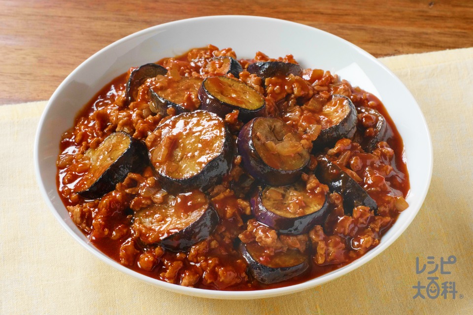抱えて食べたい！なすとひき肉のうま味噌ごはん