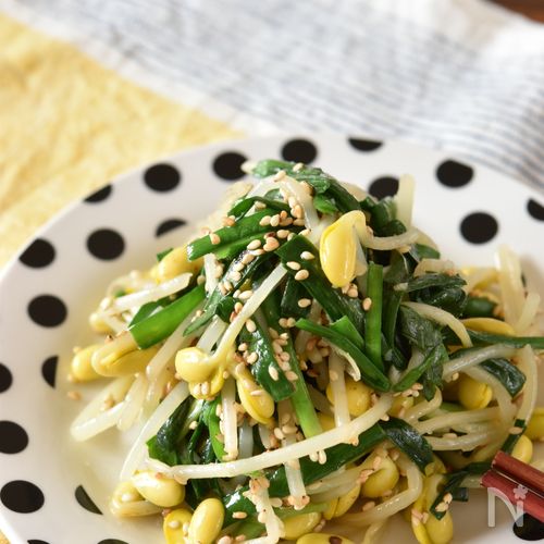 「豆もやしとにんじんのごま酢マリネ」レシピ 渡辺麻紀さん