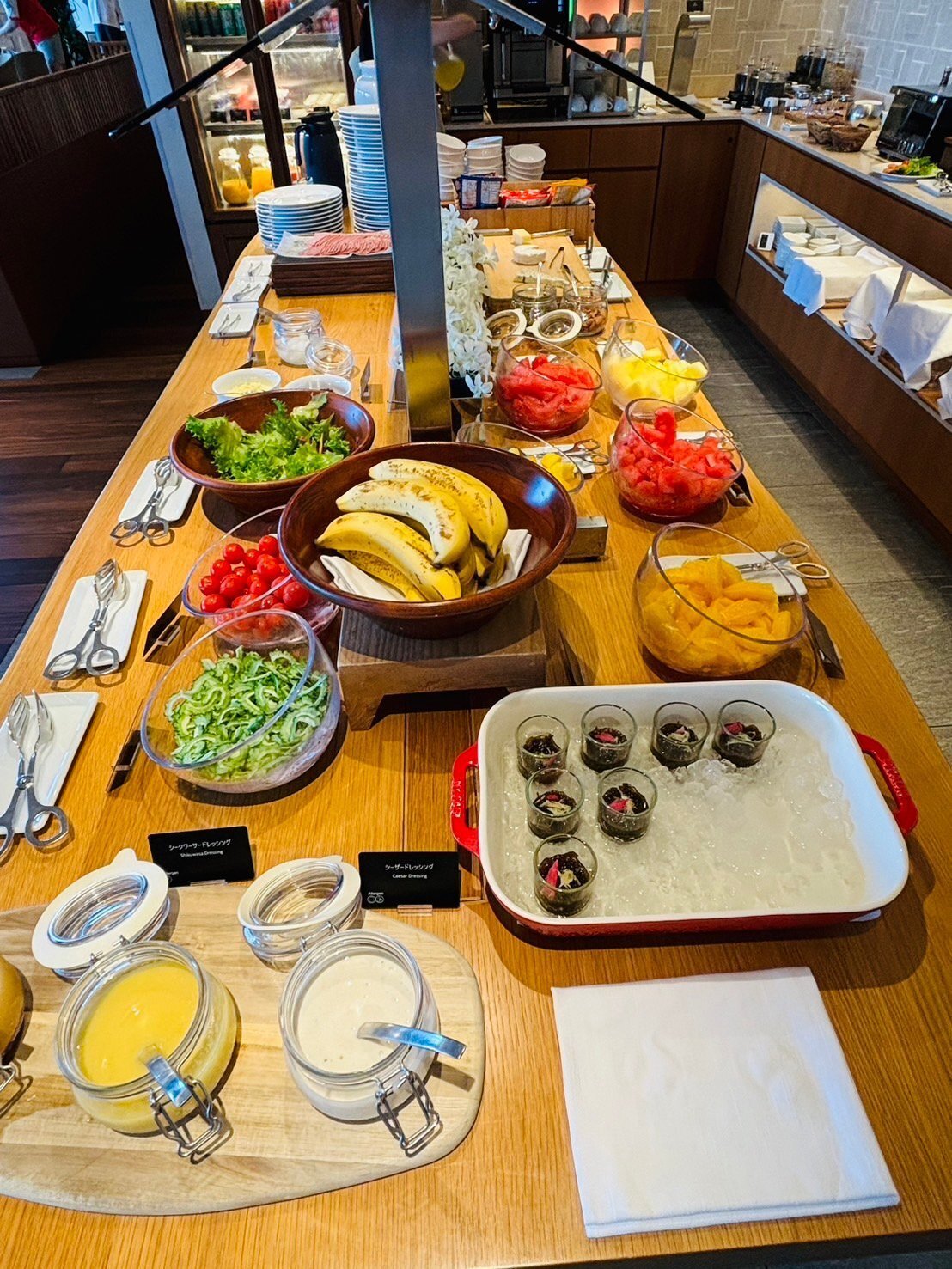 ホテルステイ ハイアットリージェンシー瀬良垣アイランド沖縄４ セラーレの朝食Yuka
