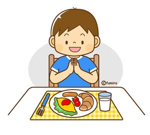 ごはんを食べる小学生のイラスト素材のイラスト素材91207402- PIXTA