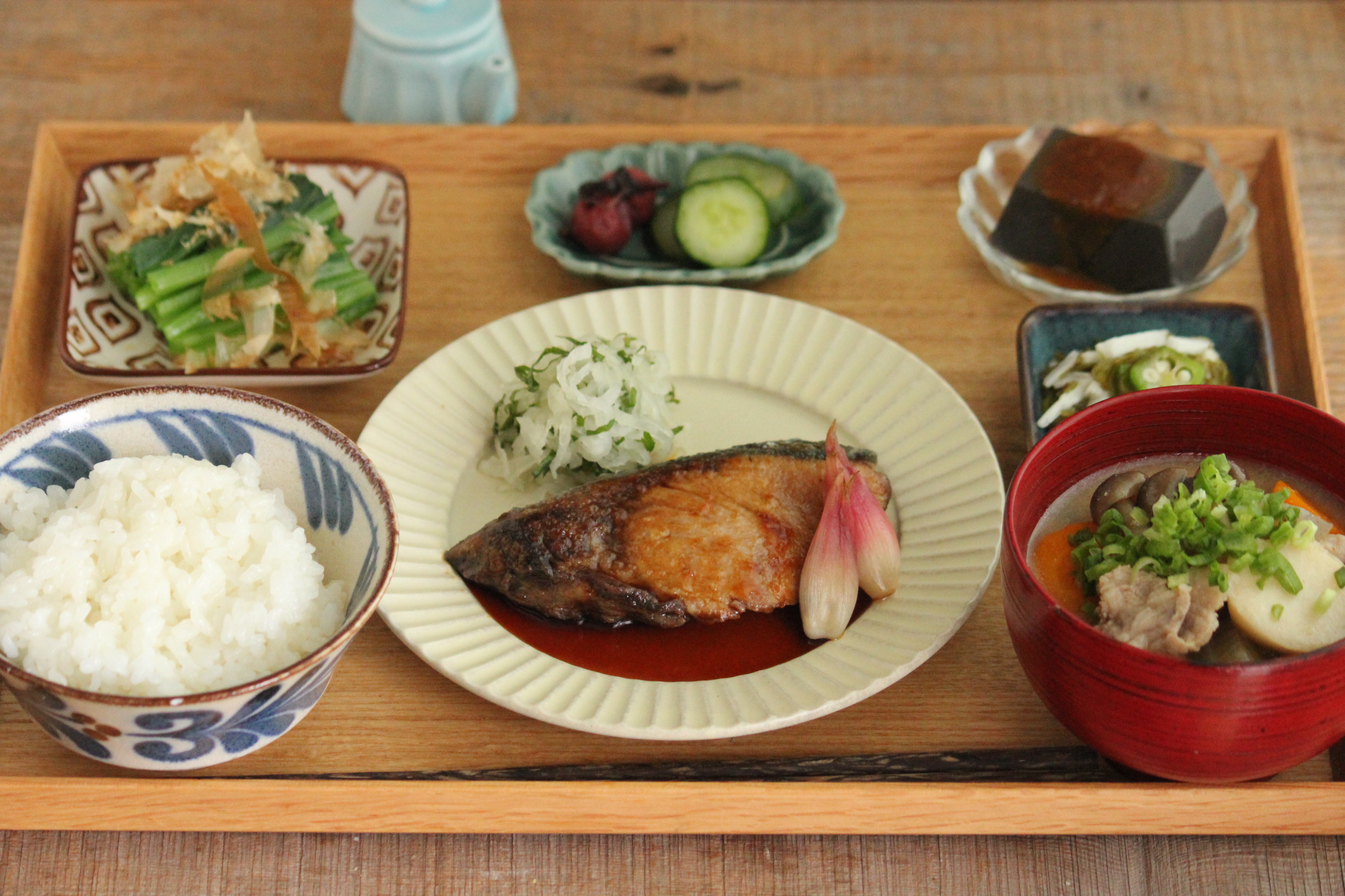 鰤の照り焼き献立 : 日々のごはんとおやつのネタ帳～簡単なのも、丁寧なのも～ Powered by ライブドアブログ