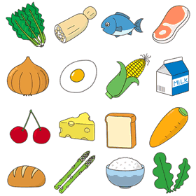 食べ物のイラスト - 無料で使える食のイメージ素材集 - チコデザ