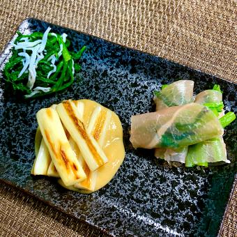 味付け1つ！トースターで簡単！3種のホット前菜盛り合わせ