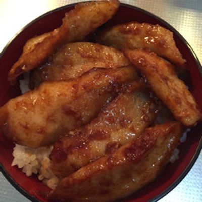 豚トロ焼き肉丼