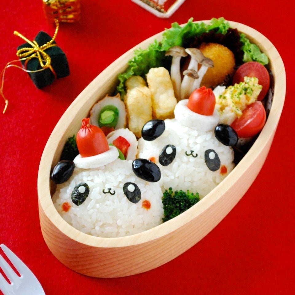 サンタとジンジャーマンのおにぎりのお弁当 作り方 デコ弁＆キャラ弁- レシピ 日本ハム