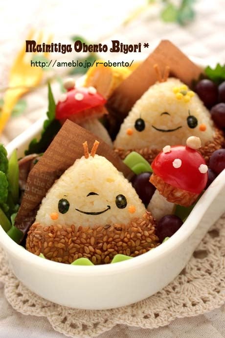 ラブリーきのこのお弁当 作り方 デコ弁＆キャラ弁- レシピ 日本ハム