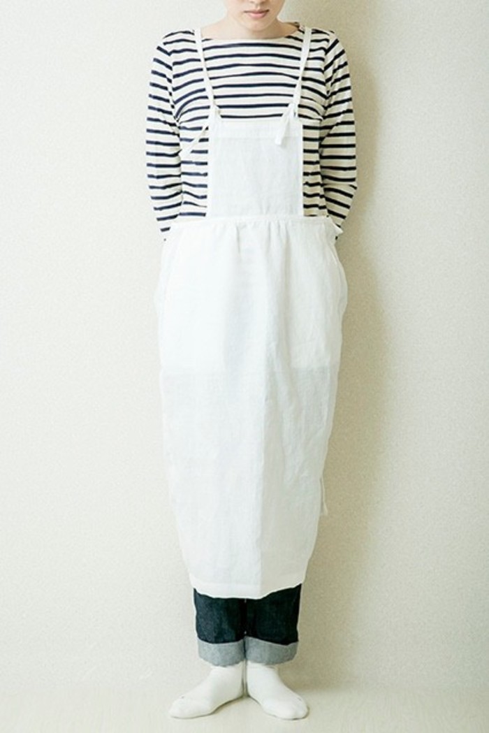 カフェエプロン 作り方 体に添う！ : M's Factory