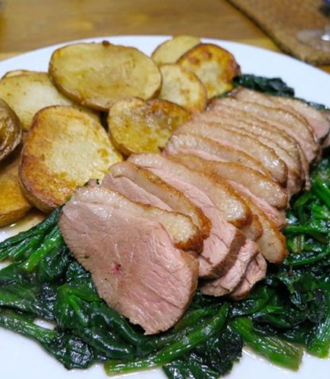 豊橋市 鵜殿よしゑさん「あいち鴨」胸肉とモモ肉のロースト - Santo Spiritoサント・スピリト