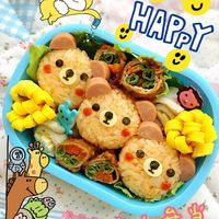 キャラ弁☆くまさんとキャンディーBOX！弁当ザッキー☆のキャラ弁LIFE