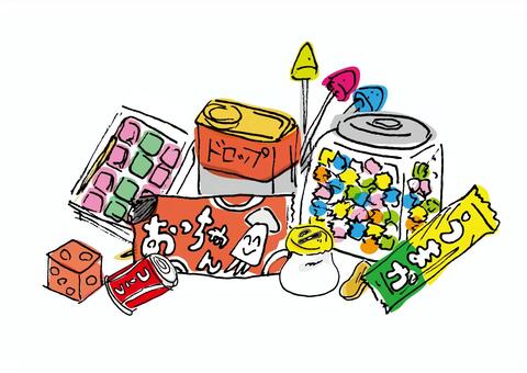 お菓子詰め合わせイラスト - No: 894941無料イラスト・フリー素材なら「イラストAC」