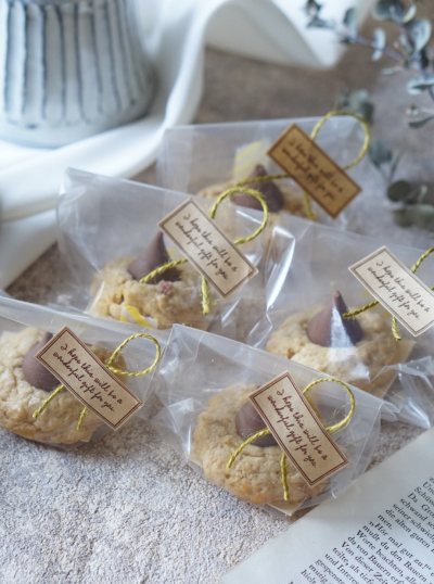 気分はケーキ屋さん--100均の透明なラッピング袋でお菓子やパンを可愛く包もう♪えんウチ