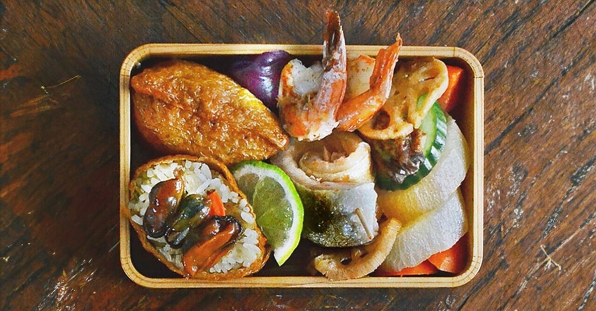 可愛いお弁当を旦那に持たせてみた！桜満開いなり寿司弁当ｒｉｉ＊ごはんアルバム