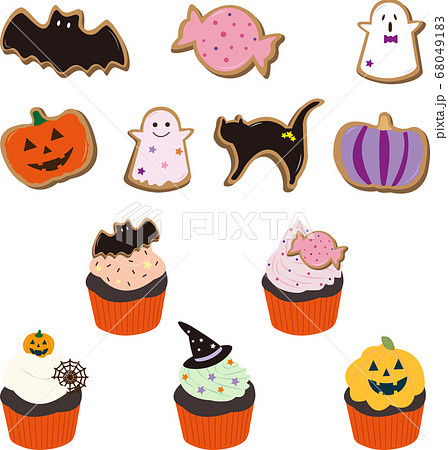 ハロウィンカップケーキセットイラスト素材透過、PNGフリー画像ダウンロード - Pngtree