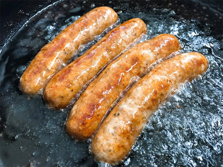 生ソーセージの美味しい焼き方