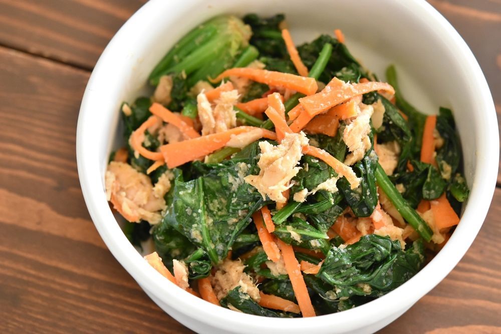 ほうれん草とツナのオイスター炒め