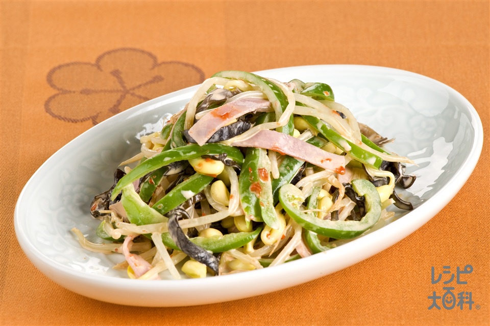 豆もやしのピリ辛和え