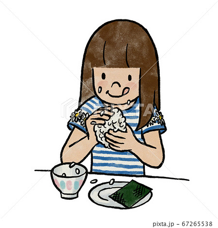 おにぎりを握るポーズ - CLIP STUDIO ASSETS