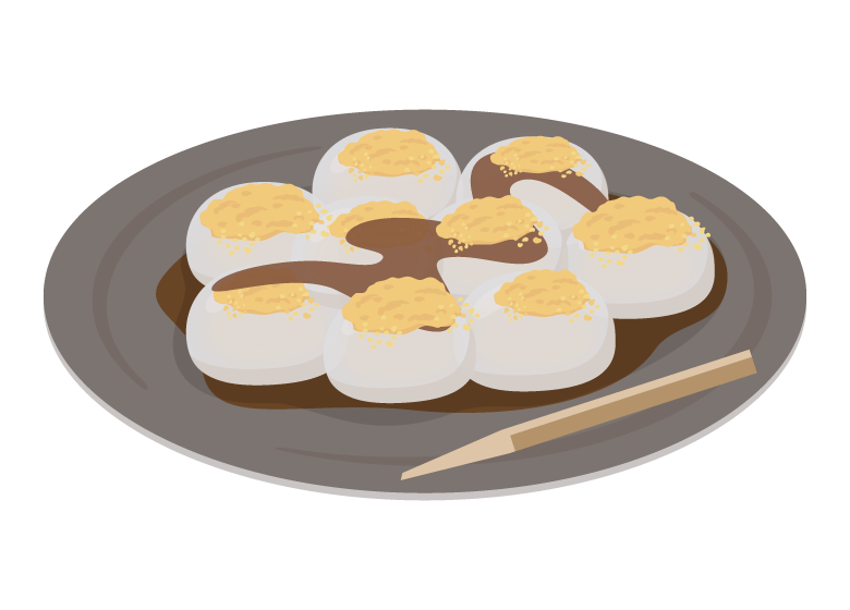 和菓子 のタグのイラスト無料のフリー素材 イラストエイト